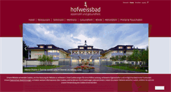 Desktop Screenshot of hofweissbad.ch